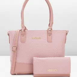 Caprese Women Textured Shoulder Bag With Wallet-image-3