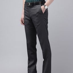 Arrow Men Hudson Tailored Fit Textured Formal Trousers-picture-22