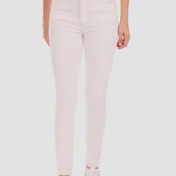 Flying Machine Women White Super Skinny Fit High-Rise Clean Look Stretchable Jeans image 1