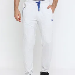 Masculino Latino Off-White Solid Track Pants-image-26