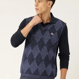 Monte Carlo Geometric V-Neck Sweater Vest image 1