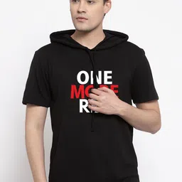 Friskers Men Black Printed Hood T-shirt-picture-19