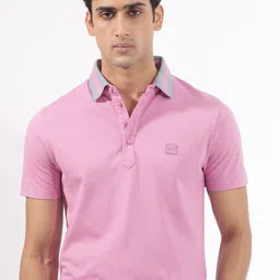 RARE RABBIT Men Divide Polo Collar Slim Fit Cotton T-Shirt-picture-19