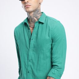 glitchez Cool Vibe Regular Fit Crinkled Shirt-picture-6