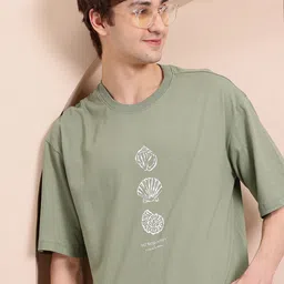 Mast & Harbour Graphic Printed Pure Cotton T-shirt-picture-58