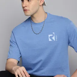 R.Code by The Roadster Life Co. Men Oversized Brand Logo T-shirt-picture-20