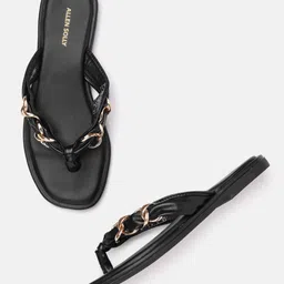 Allen Solly Women Chain Detail Open Toe Flats-picture-18