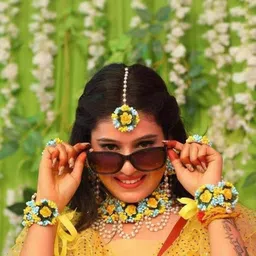 craftsai exports Women Yellow Jewellery Set-picture-39