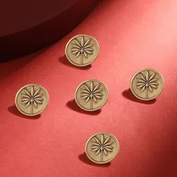 COSA NOSTRAA Men Set Of 5 Floral Buttons image 1