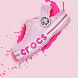 Crocs Kids Pink Bayaband Solid Clogs-picture-42