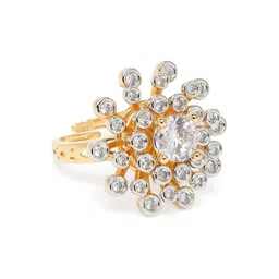 Lavish Giftz Gold-Plated Adjustable Finger Ring-picture-20