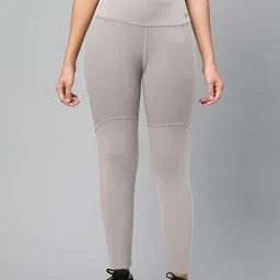 Reebok Women Grey Solid Training Supply Puremove Tights-image-32
