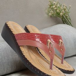 TRASE Textured T-Strap Flats-picture-1