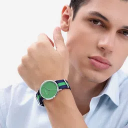 Mast & Harbour Men Textured Dial Analogue Watch UT-A8664GRN-picture-11