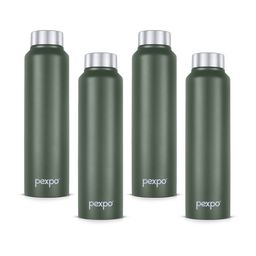 Pexpo Green 4 Pieces Stainless Steel Water Bottles 1L Each-picture-47