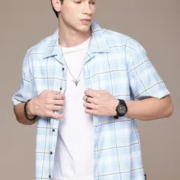 Roadster Checked Oversized Casual Shirt-image-17