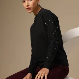 Chemistry Women Studded Sweatshirt-image-1