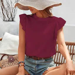 Stylecast X Slyck 
Solid Round Neck Top-image-57
