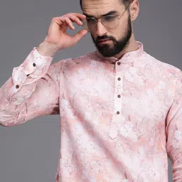 Manyavar Men Floral Printed Kurta-image-74