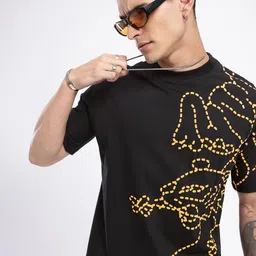 glitchez Street Bloom Embossed Oversized T-shirt-picture-37