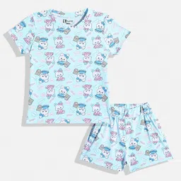 Eteenz Girls Graphic Print T-Shirt with Shorts-picture-10