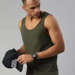 Huetrap Men Olive Green T-shirt-picture-19