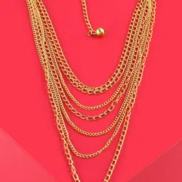 Zaveri Pearls Gold-Plated Layered Necklace-picture-16