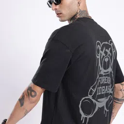 glitchez Urban Essence Printed Relaxed Fit T-shirt-picture-10