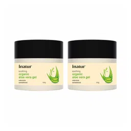 Inatur Combo Of 2 Aloe Vera Carrier Gel 100g Each image 1