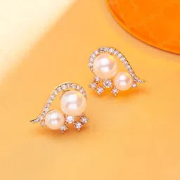 AMI Gold-Plated Contemporary Studs Earrings-picture-18
