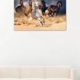 999Store Brown & WhiteHand-Painted Horse Wall Art-image-13