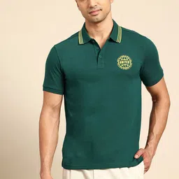 United Colors of Benetton Contrast Trims Polo Collar T-shirt-picture-31