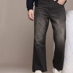 The Roadster Life Co. Men Flared Heavy Fade Pure Cotton Jeans-picture-31