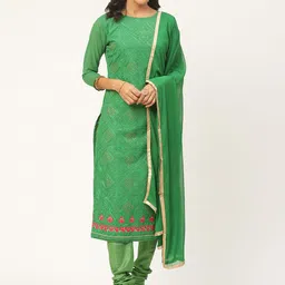 Shaily Green Embroidered Unstitched Dress Material-picture-14