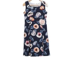 Sera Girls Navy Blue Printed Fit and Flare Dress-picture-18