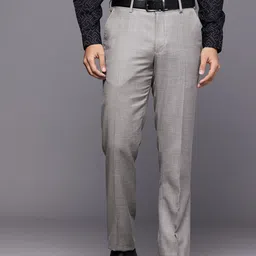 Louis Philippe Men Slim Fit Formal Trousers-picture-18
