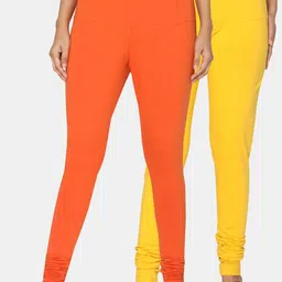 TSG Bliss Women Pack of 2 Bio Wash Churidar Leggings-image-58