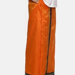 Sethukrishna Men Orange Solid Readymade Dhoti-picture-35