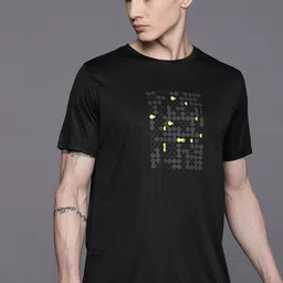 HRX by Hrithik Roshan Men Printed Rapid-Dry Training T-shirt image 1