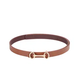 CRUSSET Women Tan Slim Belt-picture-36