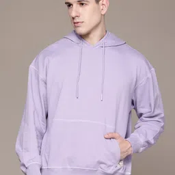 Roadster Relaxed Fit Hooded Sweatshirt With Kangaroo Pocket image 1