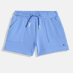 Tommy Hilfiger Girls Solid Loose Fit Mid-Rise Knitted Regular Shorts-image-19