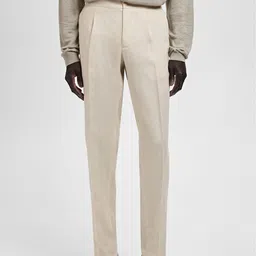 MANGO MAN Seersucker Slim Fit Pleated Trousers-picture-18