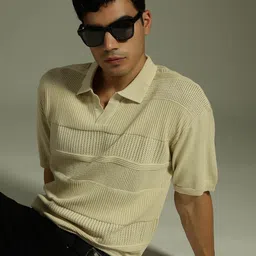 DENNISON Polo Collar Knitted Oversized T-Shirt-picture-10