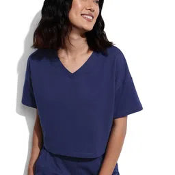 Dressberry Basics Nautical Vibe Cropped Boxy T-shirt-image-72
