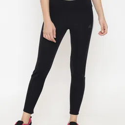 ADIDAS Women Black 3-Stripes Running Sustainable Tights-image-70