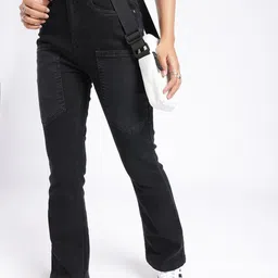 glitchez Women Straight Fit Pocket Detailing Stretchable Jeans-picture-23