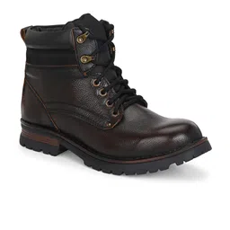 SHOE DAY Men Leather Textured Boots-image-70