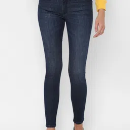 Allen Solly Woman Women Navy Blue Regular Fit Jeans-picture-26