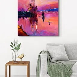 999Store Pink & Blue Nautical Canvas Wall Art-picture-19